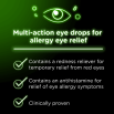 Allergy Eye Relief Multi Action eye drops contain a redness reliever for temporary relief from red eyes