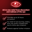 Visine Red Eye Total Comfort Multi-Symptom eye drops provide all-in-one relief from discomfort and redness of the eye