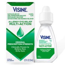 Visine Allergy Eye Relief Multi Action front of box