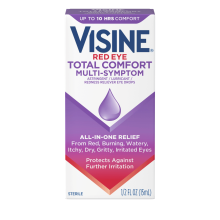 Visine Red Eye Total Comfort Multi-Symptom eye drops front of pack
