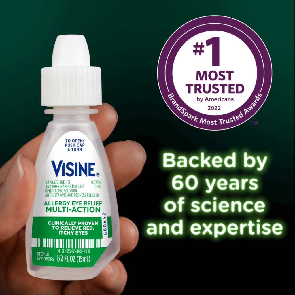 Visine is the #1 Most Trusted by Americans!
