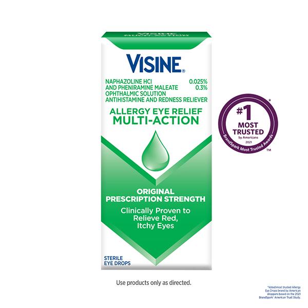 VISINE® Allergy Eye Relief Multi-Action Eye Drops disclaimer