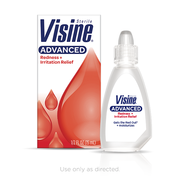 VISINE® Advanced Redness + Irritation Relief Eye Drops